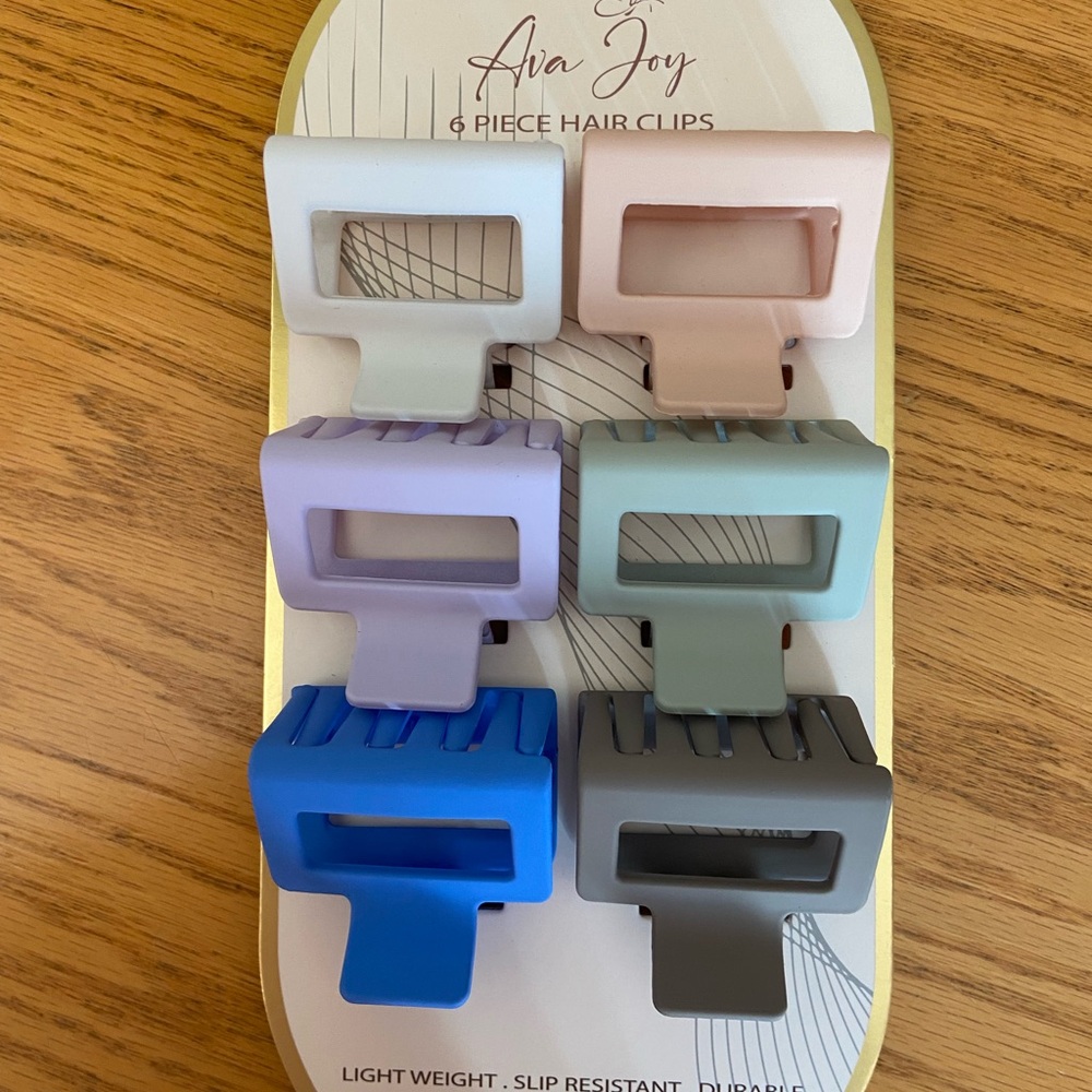 Pastel Hair Clips Set